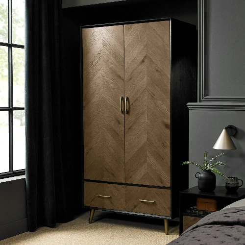 Wardrobe Dubai 34 Veneer Finish