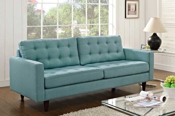 Sofa Upholstery 21 New Upholstered sofa in Green fabric by carpentry dubai expert