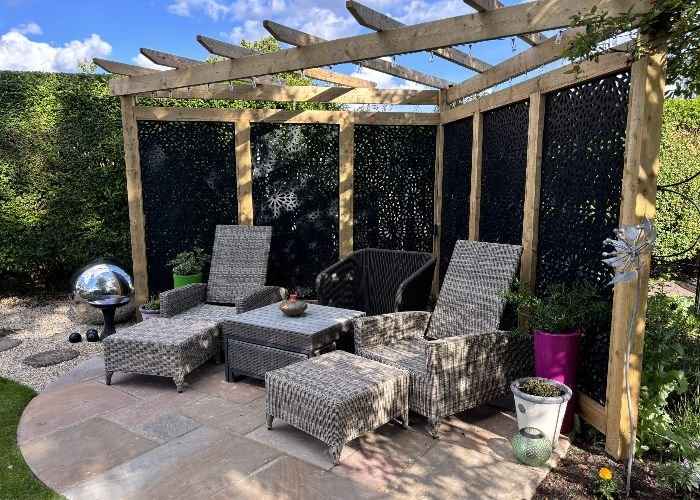 Wooden Strucutre For Pergola in Garden Carpentry