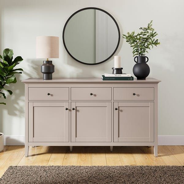 Furniture Assembling 26 Beige wooden sideboard console cabinet
