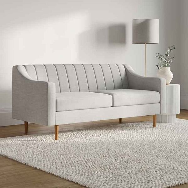 Sofa Cleaning 26 Clean light grey loveseat sofa