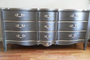 Furniture Painting 9 Metallic Painted Furniture