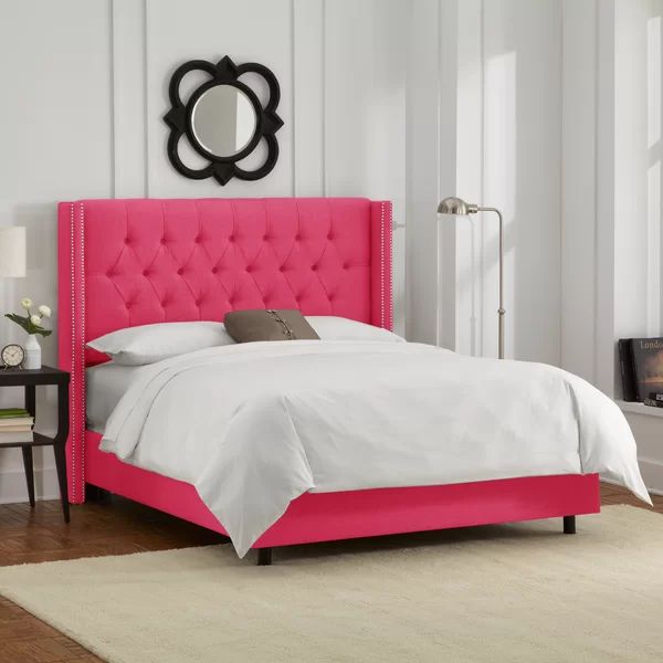 Bed Upholstery 34 New Upholstered Bed in Pink Fabric