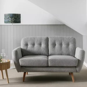 Finney Grey Fabric Two-Seater Sofa