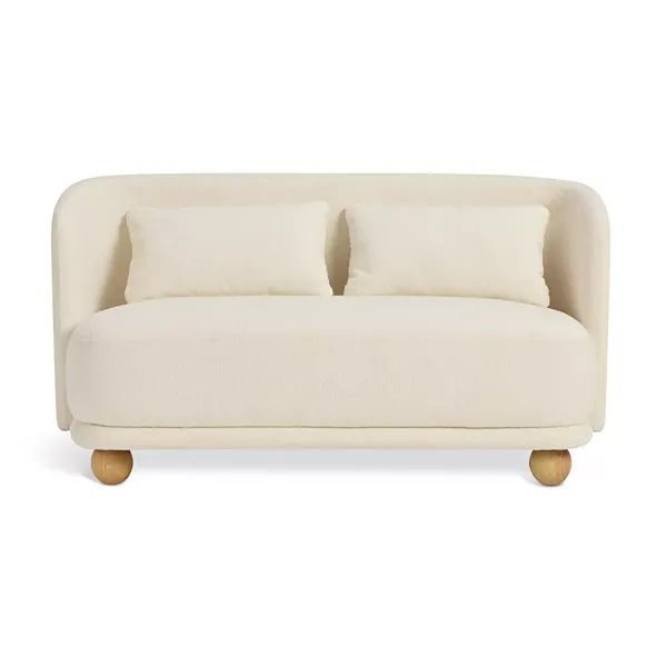 Poppy Natural Fabric Two-Seater Sofa 2 Poppy Natural Fabric Two-Seater Sofa