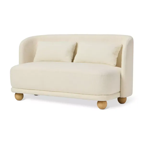 Poppy Natural Fabric Two-Seater Sofa 3 Poppy Natural Fabric Two-Seater Sofa