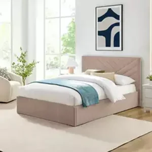 Argos Home Luca Latte Ottoman Bed-Frame