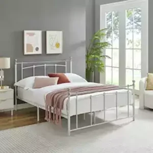 Argos Home Yani White Metal Bed Frame