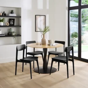 Arlette Oak Round Dining Table