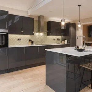 Autograph Pencil Grey Gloss Kitchen Counters