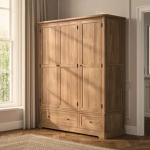 Brennan Modern Three-Door Wardrobe