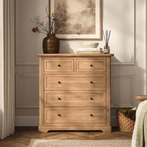 Brennan Natural Solid Oak 23 Drawer Cabinet