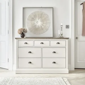 Brompton Painted Acacia & Ash Top 7 Drawer Cabinet