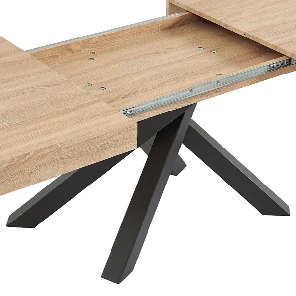 CATONAV Natural Black Extendable Table 4 CATONAV Natural-Black Extendable Table