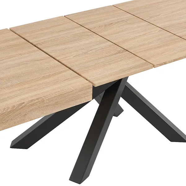 CATONAV Natural Black Extendable Table 2 CATONAV Natural Black Extendable Tables