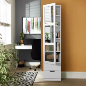Compton White Glass Display Cabinet
