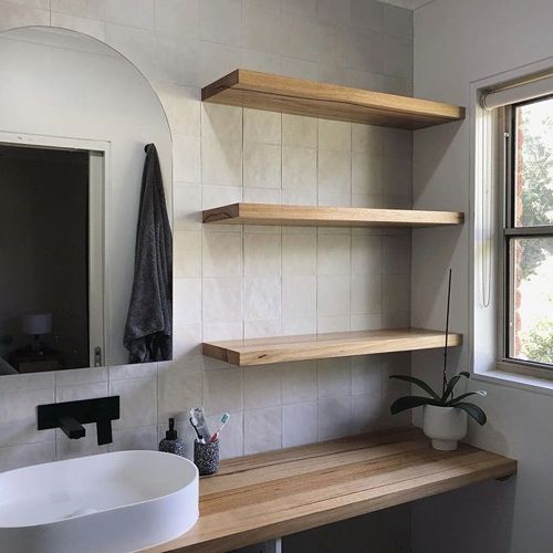 Custom Floating Shelf Installation