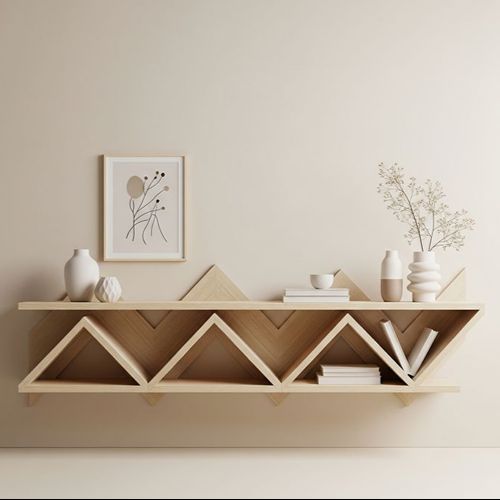 Decorative Geometric Shelf Design