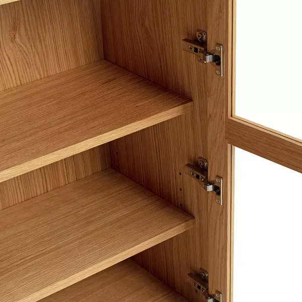 Habitat Cornelia Natural Glass Display Cabinet 2 Habitat Cornelia Natural-Glass Display Cabinet
