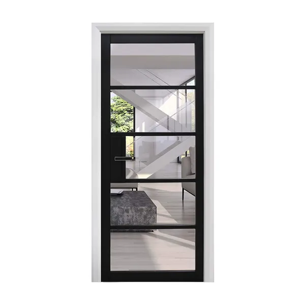 Kew Black Primer Plus 5-Lite Glazed Door – 40mm 3 Kew Black Primer Plus 5-Lite-Glazed Door – 40mm