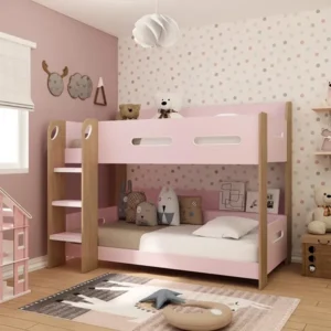 Kidsaw Dreamer Pink Wooden Bunk Bed