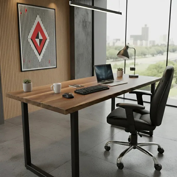 Luxury Walnut Executive Office Desk 4 Luxury Walnut Executive-Office Desk