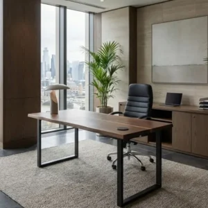 Luxury Walnut Executive Office Desk