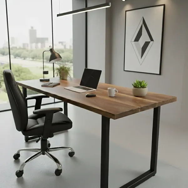 Luxury Walnut Executive Office Desk 2 Luxury Walnut Executive Office Desks