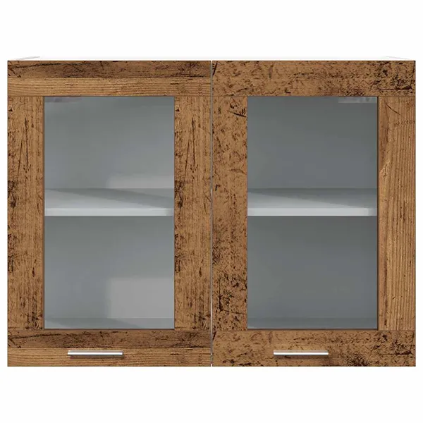 Lyon Old Wood Hanging Glass Cabinet 2 Lyon Old Wood Hanging Glass-Cabinet