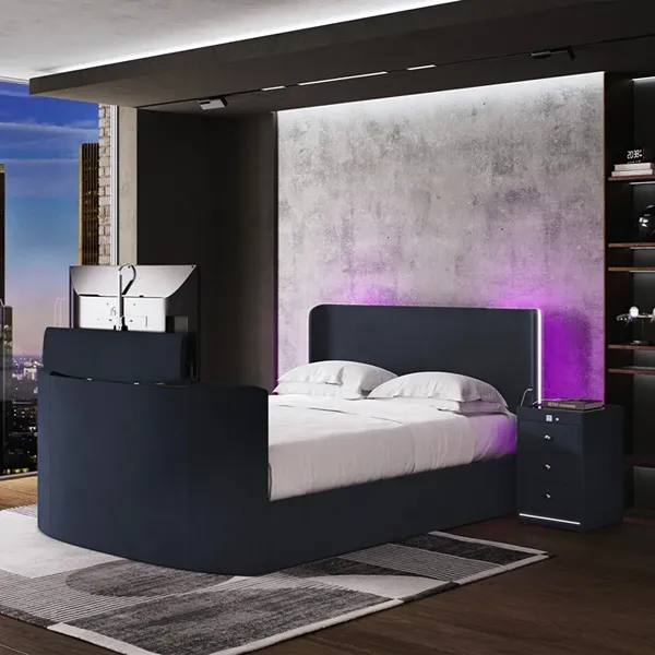 Media Glow Ottoman TV Bed Lighting 1 Media Glow Ottoman TV Bed Lighting