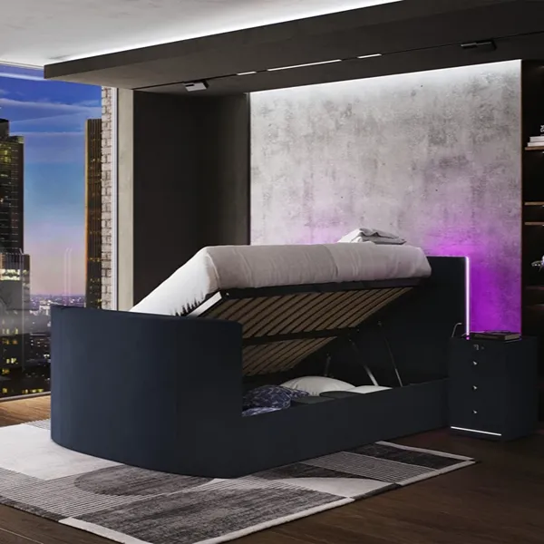 Media Glow Ottoman TV Bed Lighting 4 Media Glow Ottoman TV Bed Lightings