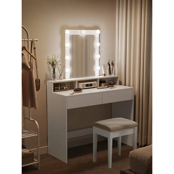 Modern White LED Dressing Table 1 Modern White LED Dressing Table