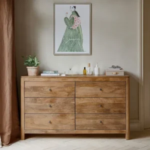 Noah Solid Mango 6 Drawer Cabinet