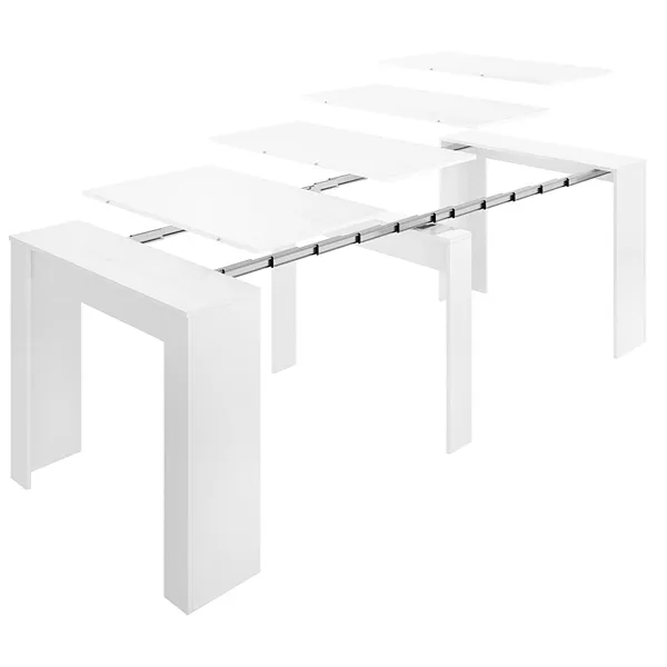 ONEGA White Extendable Console Table 3 ONEGA White Extendable Console-Table
