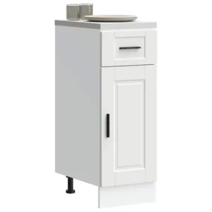 Porto White Kitchen Base Cabinet