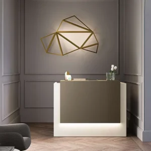 Roman Straight Front Desk with Panels