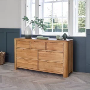 Romsey Natural Solid Oak 34 Drawer Cabinet