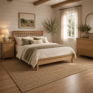 Salerno Shaker Oak Bed Frame