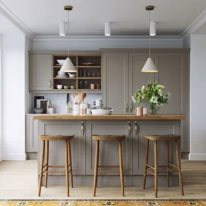 Shaker Chelsea Moss Green Matt Kitchen-Counter