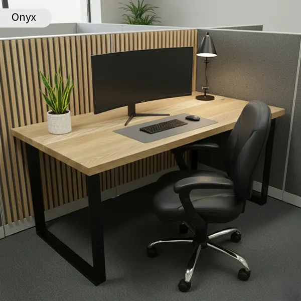 Solid Oak Executive Work Desk 3 Solid Oak Executive Work Desk