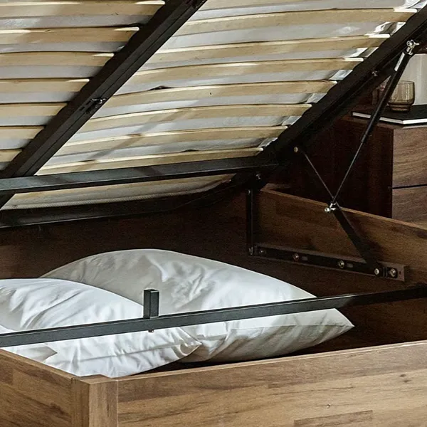 Westbrook Rustic Wooden Platform Ottoman Bed 2 Westbrook Rustic Wooden Platform Ottoman Beds