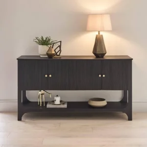 Jade 4-Door Black Sideboard