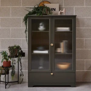 Lua Tall Fir Green Storage Cabinet