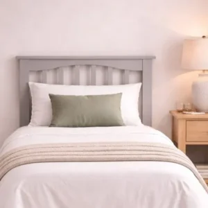 Sandy Grey Wooden Divan Bed Headboard