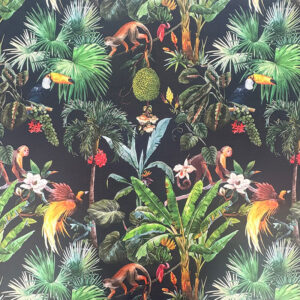 Jungle Fire Retardant Velvet Fabric 1