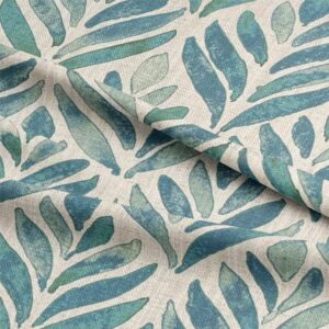 Watercolour Leaves Upholstery Fabric 1